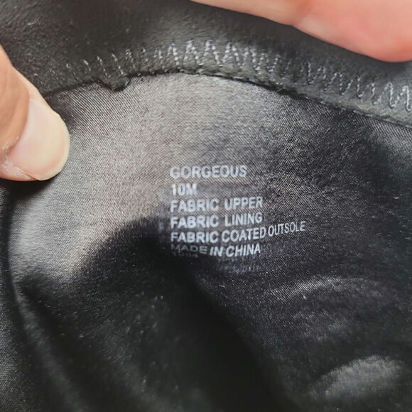 STEVE MADDEN "GORGEOUS" VEGAN SUEDE OVER THE KNEE BLACK BOOTS, sz 10 - Picture 14 of 16